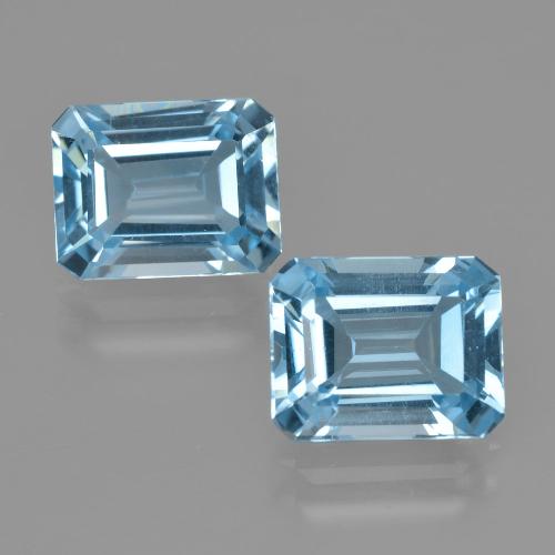 Swiss Blue Topaz Gem - 3.1ct Octagon Facet (ID: 405733)