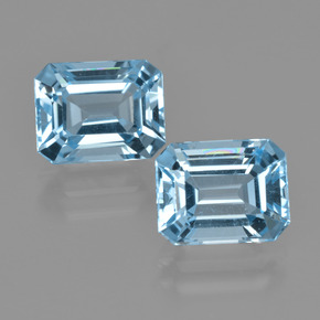 Swiss Blue Topaz Gem - 3.2ct Octagon Facet (ID: 405734)