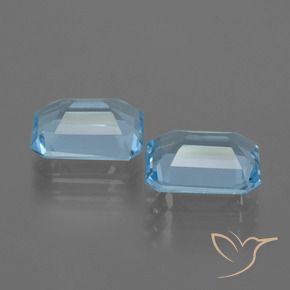 Topaz Gemstones in 9 x 7 mm (calibrated) Size for Sale, Topaz Stones in Swiss Blue Color