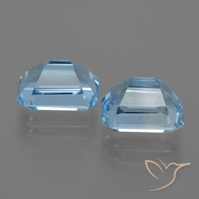 Topaz Gemstones in 9 x 7 mm (calibrated) Size for Sale, Topaz Stones in Sky Blue Color