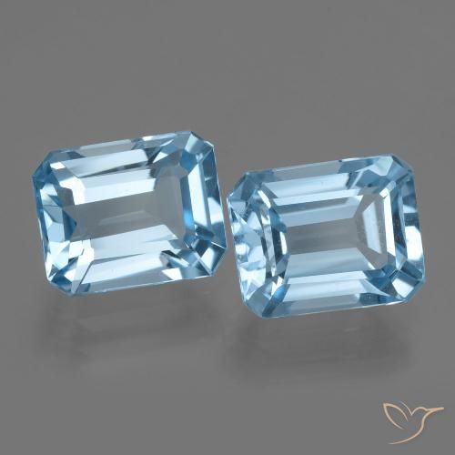 Swiss Blue Topaz Gem - 2.9ct Octagon Facet (ID: 405788)
