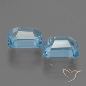 Topaz Gemstones in 9 x 7 mm (calibrated) Size for Sale, Topaz Stones in Swiss Blue Color