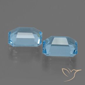 Topaz Gemstones in 9 x 7 mm (calibrated) Size for Sale, Topaz Stones in Sky Blue Color