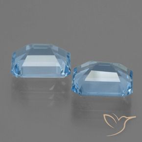 Topaz Gemstones in 9 x 7 mm (calibrated) Size for Sale, Topaz Stones in Sky Blue Color