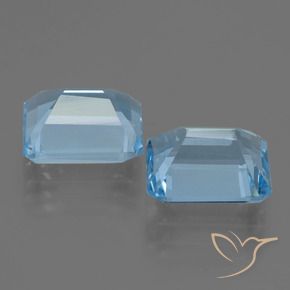 Topaz Gemstones in 9 x 7 mm (calibrated) Size for Sale, Topaz Stones in Swiss Blue Color