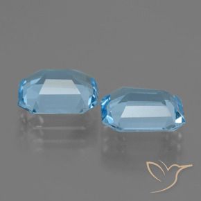Topaz Gemstones in 9 x 7 mm (calibrated) Size for Sale, Topaz Stones in Sky Blue Color