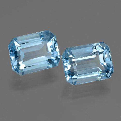 Свисс-Блю Топаз Камень - 2.6ct Фасетный Октагон (ID: 405793)