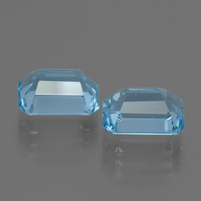 Topaz Gemstones in 9 x 7 mm (calibrated) Size for Sale, Topaz Stones in Swiss Blue Color