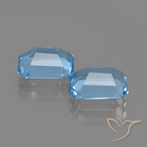 Topaz Gemstones in 9 x 7 mm (calibrated) Size for Sale, Topaz Stones in Swiss Blue Color