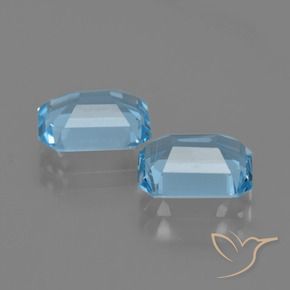 Topaz Gemstones in 9 x 7 mm (calibrated) Size for Sale, Topaz Stones in Swiss Blue Color