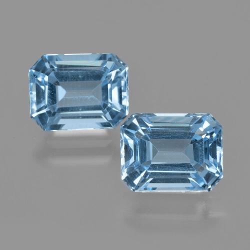 Swiss Blue Topaz Gem - 2.9ct Octagon Facet (ID: 405857)