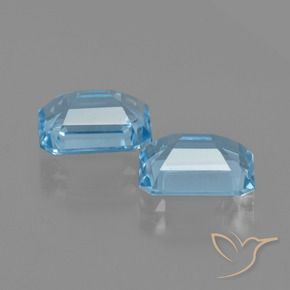 Topaz Gemstones in 9 x 7 mm (calibrated) Size for Sale, Topaz Stones in Swiss Blue Color