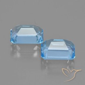 Topaz Gemstones in 9 x 7 mm (calibrated) Size for Sale, Topaz Stones in Swiss Blue Color