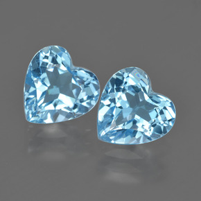 2.3ct Heart Facet Swiss Blue Topaz Gem for sale 2.3ct Heart Facet Swiss Blue Topaz Gem (ID: 409959)