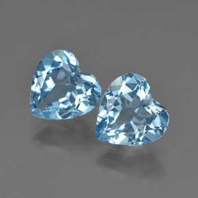 2ct Heart Facet Swiss Blue Topaz Gem for sale 2ct Heart Facet Swiss Blue Topaz Gem (ID: 410032)