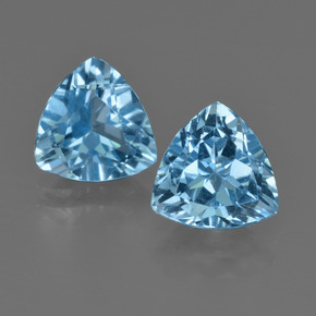 2.9ct Trillion Facet Swiss Blue Topaz Gem for sale 2.9ct Trillion Facet Swiss Blue Topaz Gem (ID: 413979)