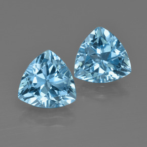 Swiss Blue Topaz Gem - 2.6ct Trillion Facet (ID: 413985)