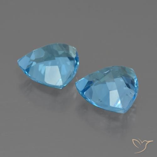 Topaz Gemstones in 9 x 9 mm (calibrated) Size for Sale, Topaz Stones in Swiss Blue Color