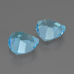 Topaz Gemstones in 9 x 9 mm (calibrated) Size for Sale, Topaz Stones in Swiss Blue Color