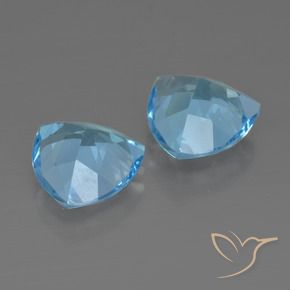 Topaz Gemstones in 9 x 9 mm (calibrated) Size for Sale, Topaz Stones in Sky Blue Color