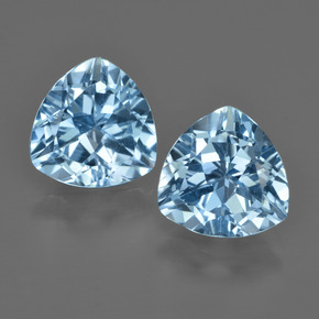 Bleu Suisse Topaze gemme - 2.9ct Facette trillion (ID: 414078)