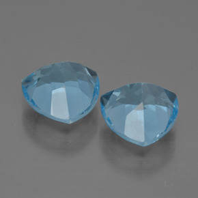 Topaz Gemstones in 9 x 9 mm (calibrated) Size for Sale, Topaz Stones in Swiss Blue Color