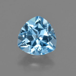 Baby Blue Топаз Камень - 3.1ct Огранка Триллион Фасетная (ID: 414127)