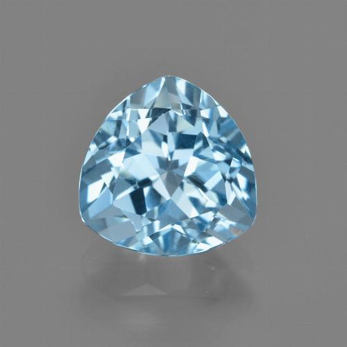 Sky Blue Topaz Gem - 3.4ct Trillion Facet (ID: 414130)