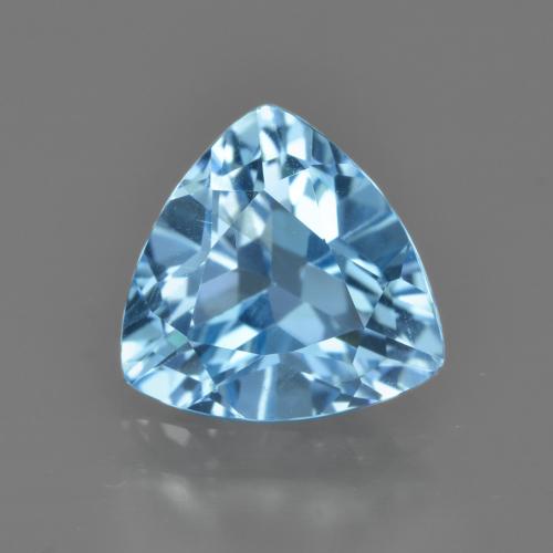 Swiss Blue Topaz Gem - 2.8ct Trillion Facet (ID: 414167)