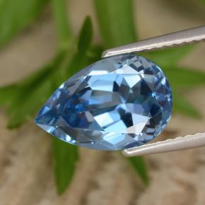 3.8ct Pear Facet Rich Blue Topaz Gem for sale 3.8ct Pear Facet Rich Blue Topaz Gem (ID: 414746)