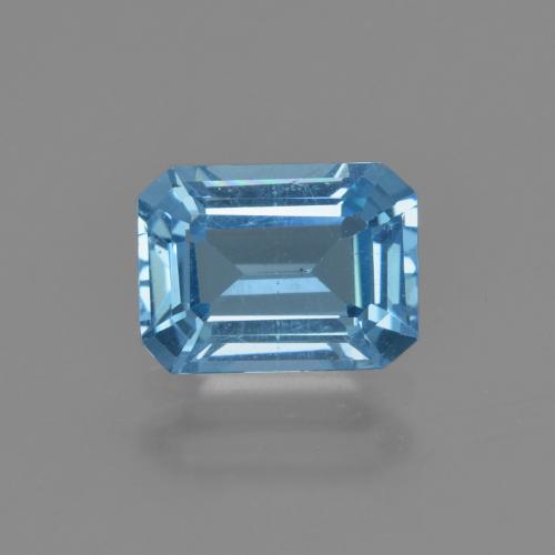 Swiss Blue Topaz Gem - 2.5ct Octagon Facet (ID: 414931)