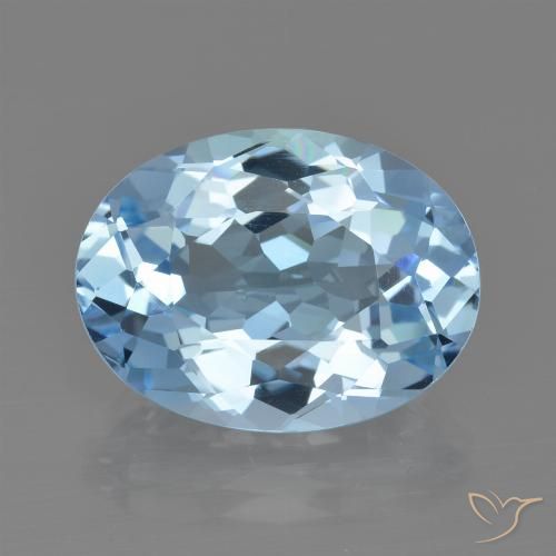 21.80ct Natural Sky Blue Topaz, Oval, VVS