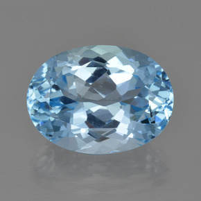 Свисс-Блю Топаз Камень - 23.4ct Фасетный Овал (ID: 415234)