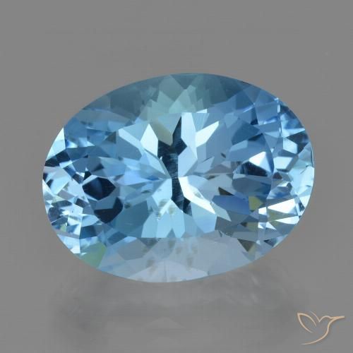 21.97ct Natural Swiss Blue Topaz, Oval, VVS