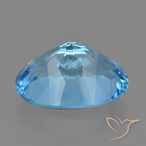 Topaz Gemstone in 20 x 15 mm (calibrated) Size for Sale, Topaz Stone in Swiss Blue Color