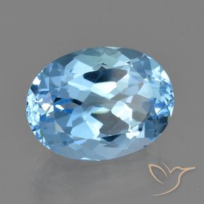 23.15 ct Blue Topaz Stone, Natural Topaz in Oval Facet Shape for Sale