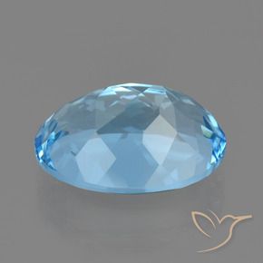 Topaz Gemstone in 20 x 15 mm (calibrated) Size for Sale, Topaz Stone in Sky Blue Color