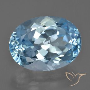 23.45 ct Blue Topaz Stone, Natural Topaz in Oval Facet Shape for Sale