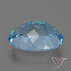 Topaz Gemstone in 20 x 15 mm (calibrated) Size for Sale, Topaz Stone in Swiss Blue Color