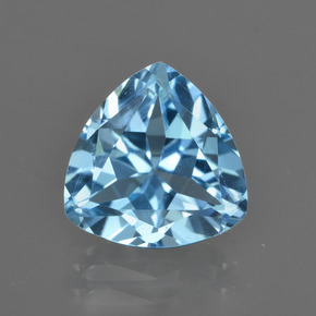 Свисс-Блю Топаз Камень - 3.8ct Огранка Триллион Фасетная (ID: 416239)