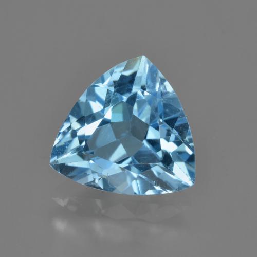 Swiss Blue Topaz Gem - 3.1ct Trillion Facet (ID: 417504)