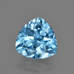 3.7ct Trillion Facet Swiss Blue Topaz Gem for sale 3.7ct Trillion Facet Swiss Blue Topaz Gem (ID: 417505)