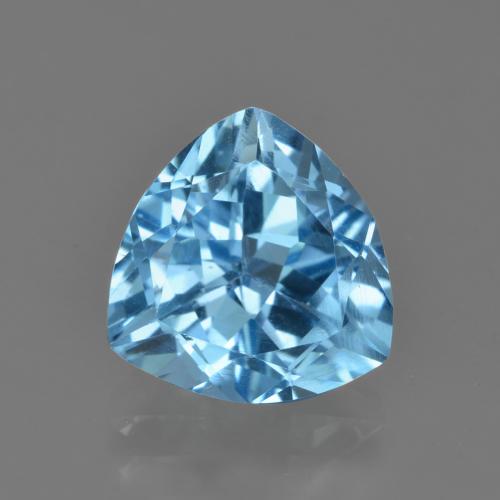 Swiss Blue Topaz Gem - 4.1ct Trillion Facet (ID: 417700)