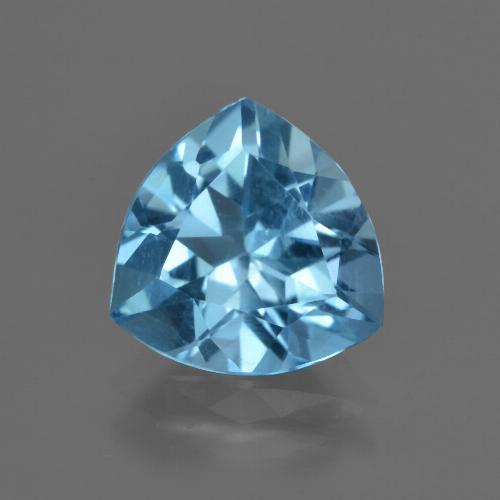 Swiss Blue Topaz Gem - 3.2ct Trillion Facet (ID: 417736)