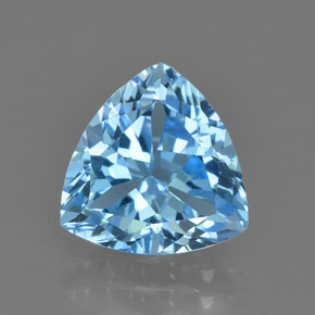 Blue Topaz Gem - 3.5ct Trillion Facet (ID: 417894)