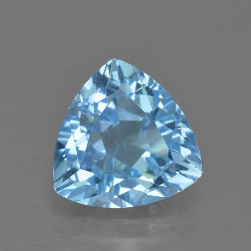 Светло-синий Топаз Камень - 3.5ct Огранка Триллион Фасетная (ID: 417899)