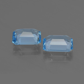 Topaz Gemstones in 9 x 7 mm (calibrated) Size for Sale, Topaz Stones in Sky Blue Color