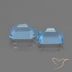 Topaz Gemstones in 9 x 7 mm (calibrated) Size for Sale, Topaz Stones in Swiss Blue Color