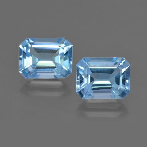Swiss Blue Topaz Gem - 2.6ct Octagon Facet (ID: 419194)