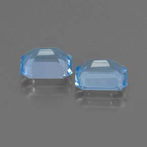 Topaz Gemstones in 9 x 7 mm (calibrated) Size for Sale, Topaz Stones in Swiss Blue Color
